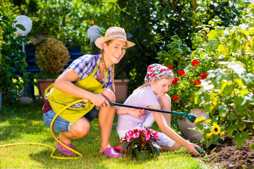 Lush green lawn maintained by experts in Croydon